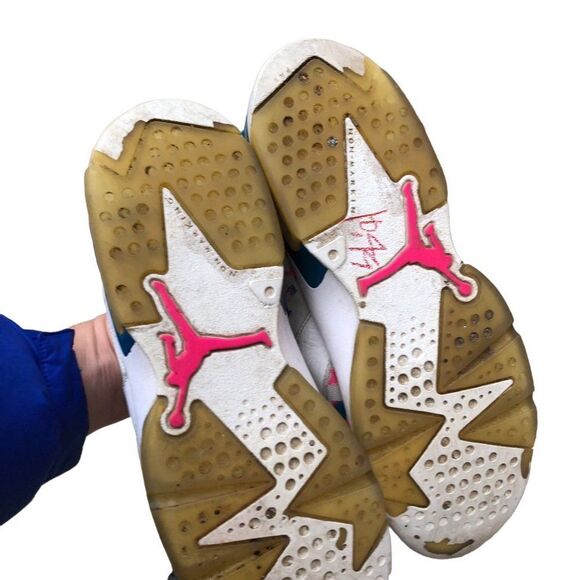 RARE 2019 Air Jordan 6 Retro 'Green Abyss' Size 8 - Picture 5 of 16